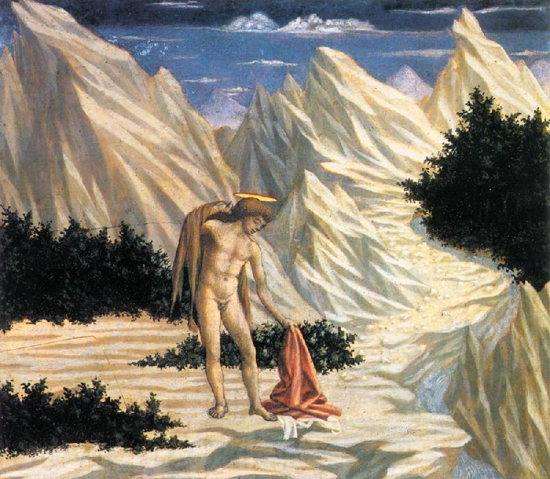 DOMENICO VENEZIANO St John in the Wilderness (predella 2) cfd